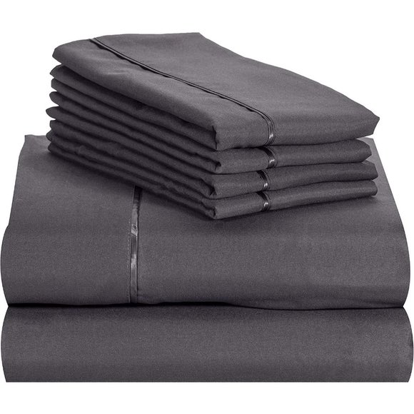 New 6 PC Hotel SoftSheet Deep Set Pockets 18" Eco Friendly Wrinkle Free… - Picture 6 of 8